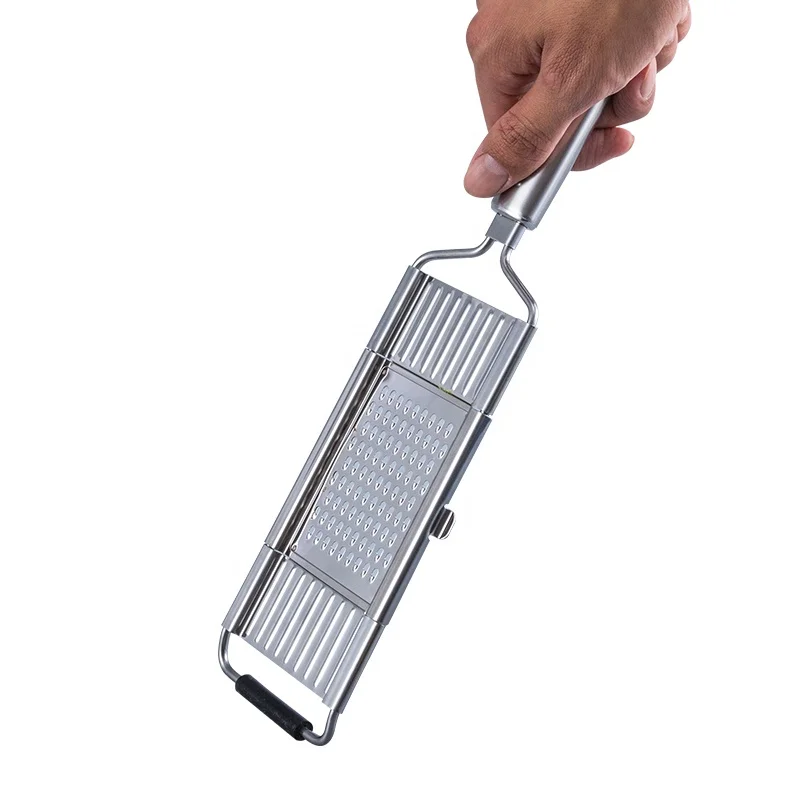 3 in 1 Handheld Vegetable Shredder Chocolate Zester Flat Kitchen Grater with Substitutable Blades