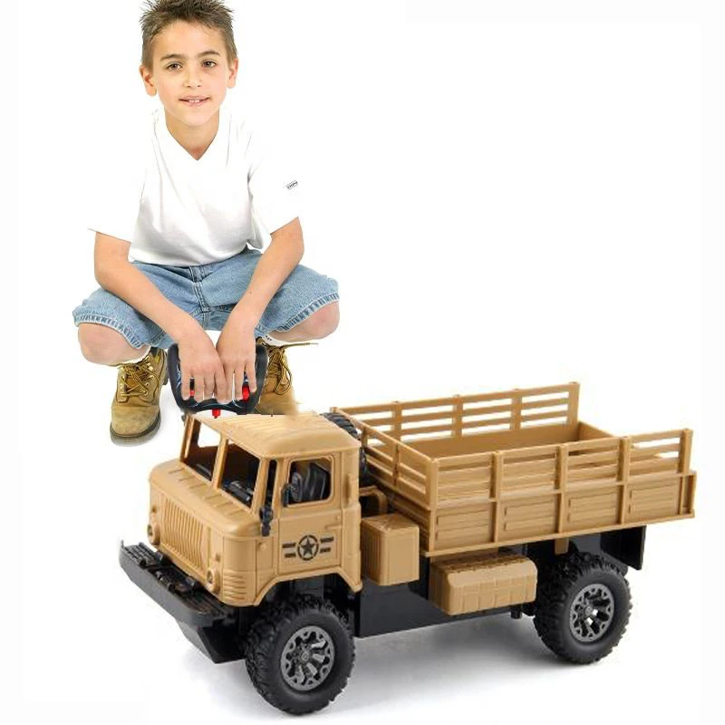 4CH Remote Control Military Truck Toys Simulation Radio Control Truck Model Toy RC Climbing Off-road Vehicle Toy For boys