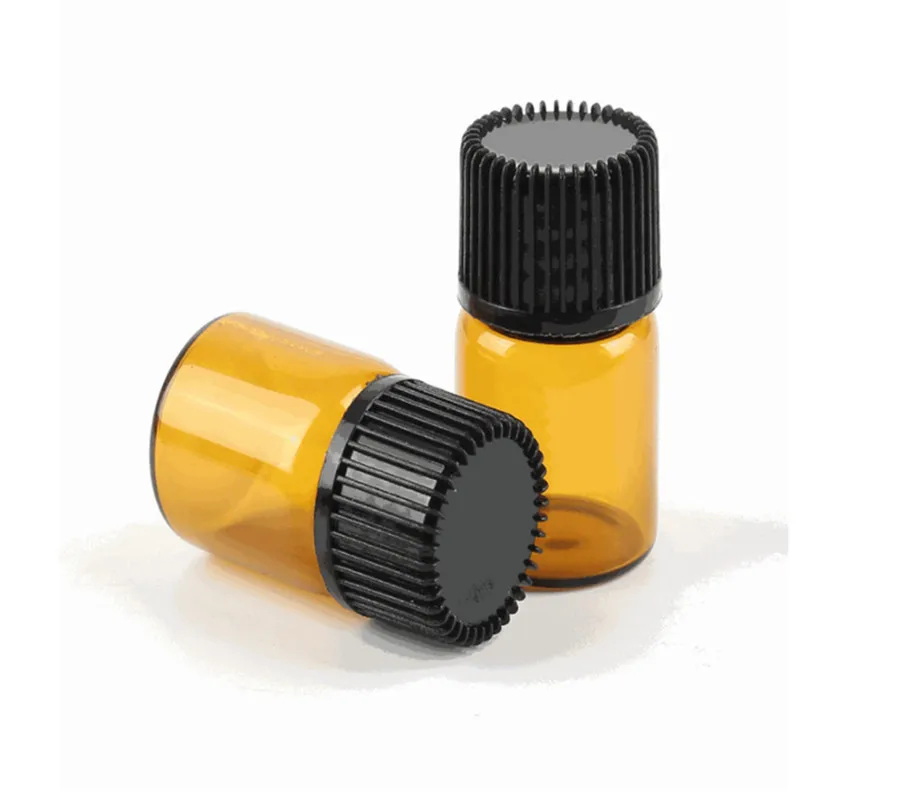 
Tamper Evident Screw Euro Cap Brown Bottle Amber Glass Essential Oil Dropper Bottle For Cosmetic 