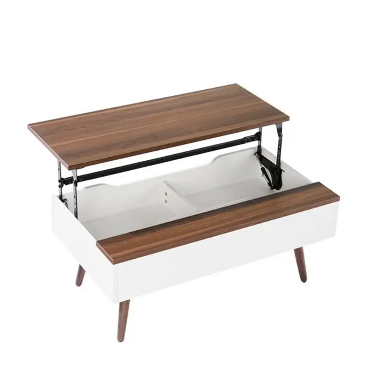 Factory Produced Nordic Multifunctional Lifting Lift Up Coffee Table For Living Room