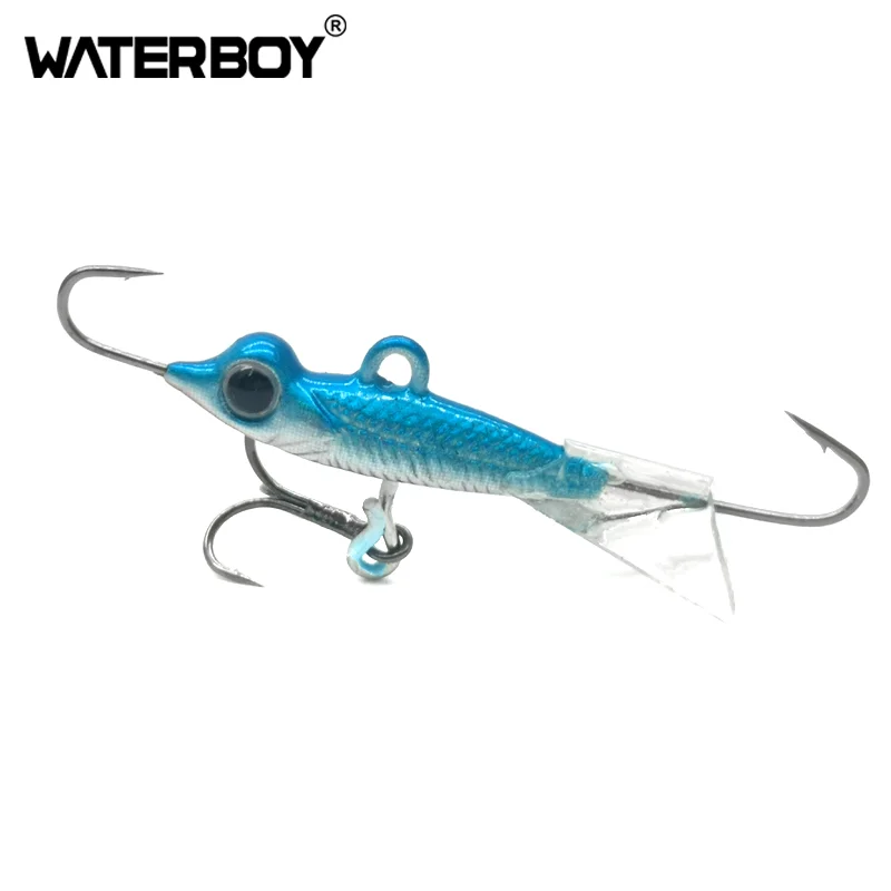 WATERBOY Jig Bait Fishing Hooks 3D Fish eyes Lead Hard Jigging Lure 3.8cm 5g Balancer Winter Ice Fishing Lure