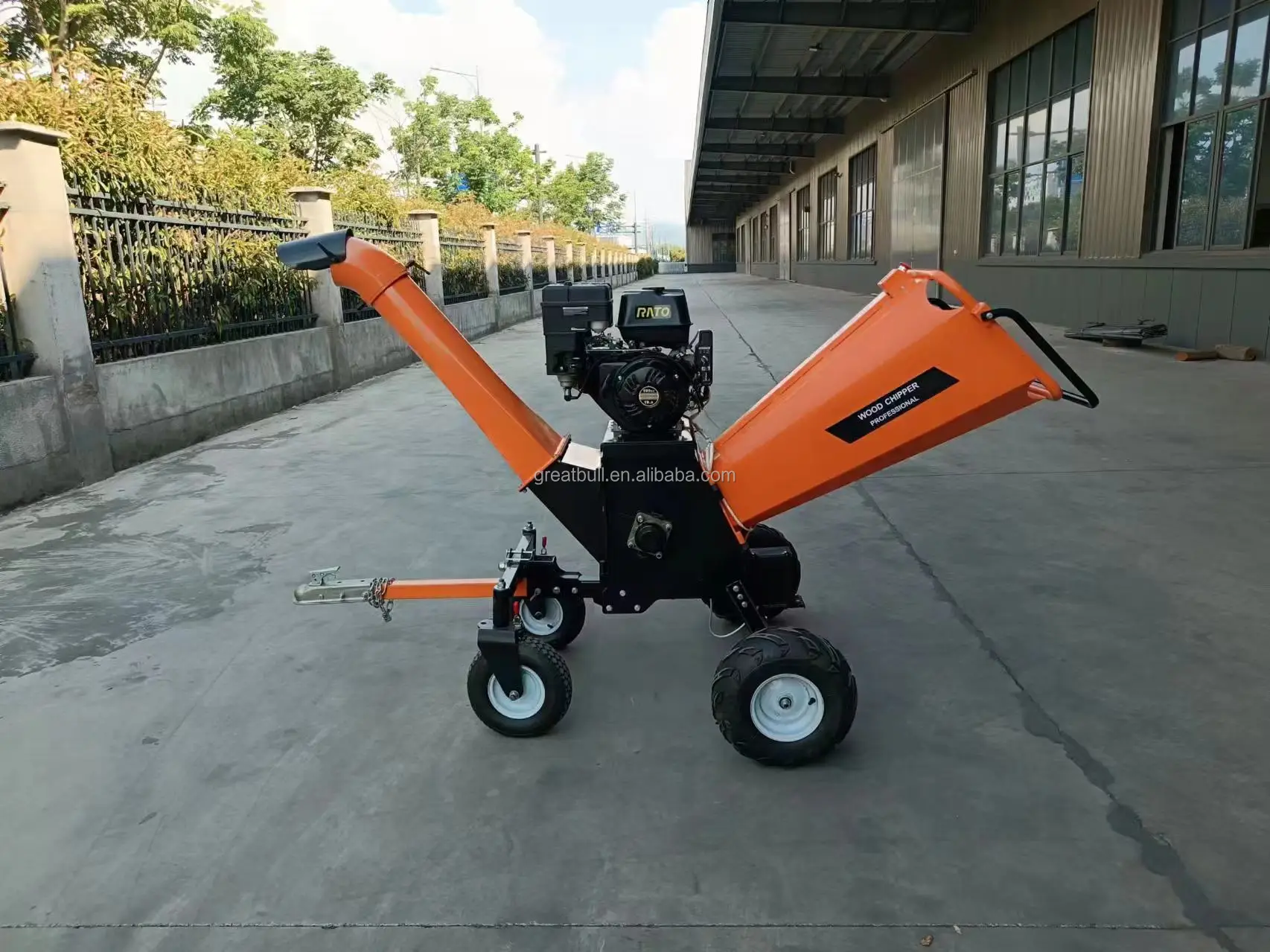 19.5HP High Power Wood Chipper Shredder Wood Chipper Machine Tree Chipper Branch Chipper Industrial Wood Chipper Wood Crusher