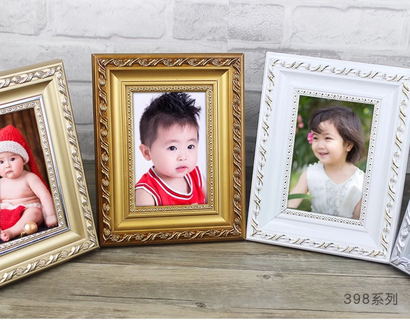 Generous Elegant Princess Vertical Engraved Solid Customized Logo Fashionable Environment Friendly Photo Plaster picture frame