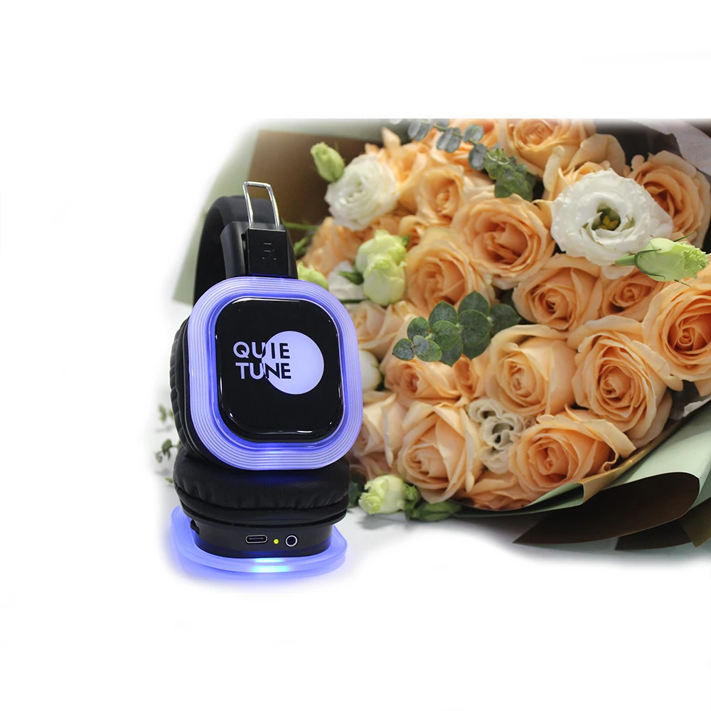 F39hifi silent party headphones silent disco earphone headphones wireless headset    electronics	 wireless headphones