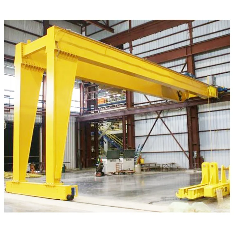 8 ton 10 ton European style double girder beam mobile semi half gantry crane price