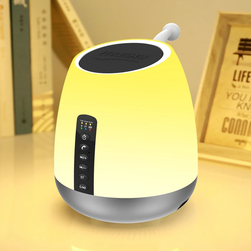  Интеллектуальный бас Hifi Bluetooth динамик светодиодные лампы настольная