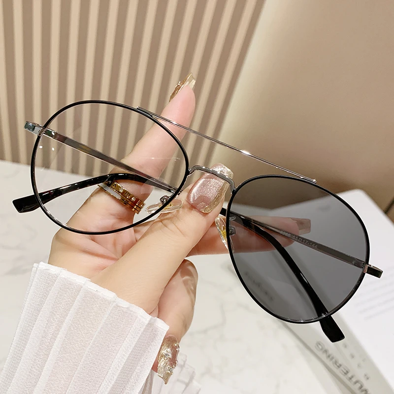 8266  Classic High Quality Clear Eyeglasses Frames Designer Custom Logo Blue Light Blocking Glasses Photochromic Glasses