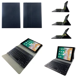 Shockproof PU Leather Tablet Case Extended Voltage Sticker Leather Tablet Case With BT Keyboard For Ipad