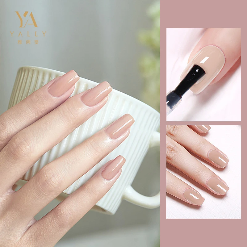 Soak Off 8pcs Gel Nail Polish Set Natural Nude Pink Colors LED Nail Gel Manicure Kit DIY Home Salon