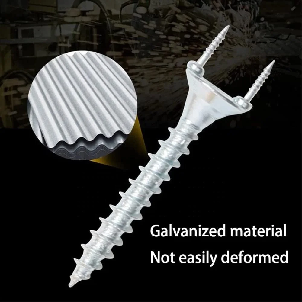 Wood Baseboard Seamless Nails Double-headed Screw