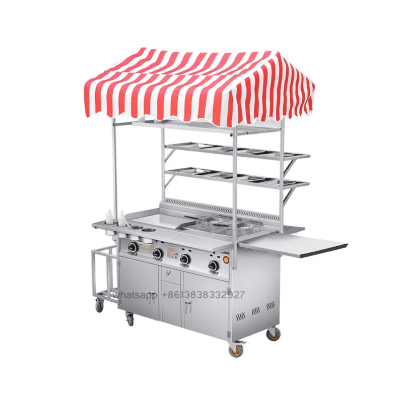 Wholesale China Hot Vending Cycle and Mobile Street Trolley Cotton Candy Food Cart With Cheap