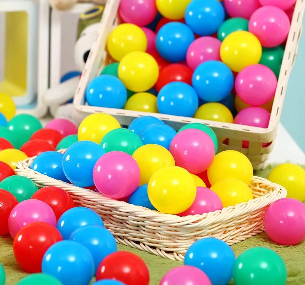 
 Разноцветные детские игровые шарики 6,5 см, превосходные самые прочные пластиковые шарики без фталата, без БФА, для игр на открытом воздухе  