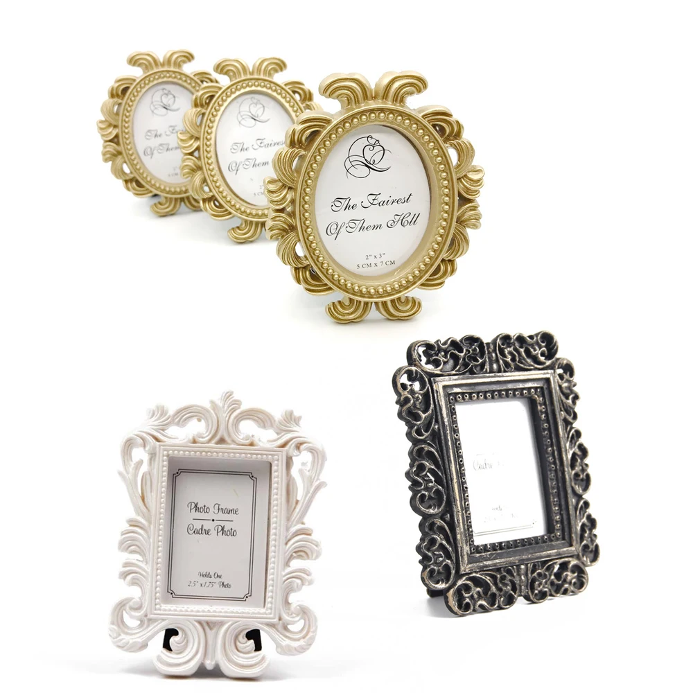 Baroque Photo Frame Retro Resin Framed for Wedding Party Family Home Decoration Gift Friend Souvenir