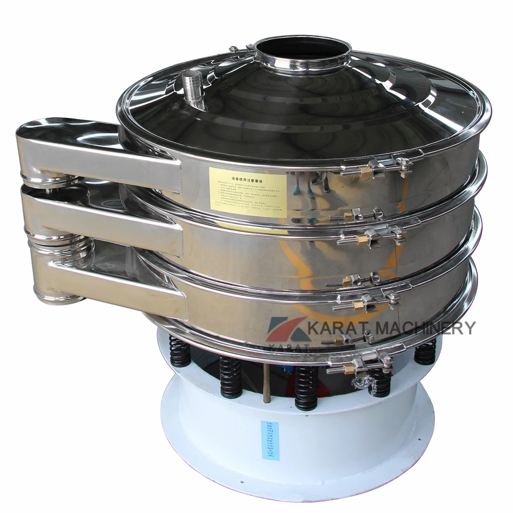 2 deck rotary vibrating screen sieve machine