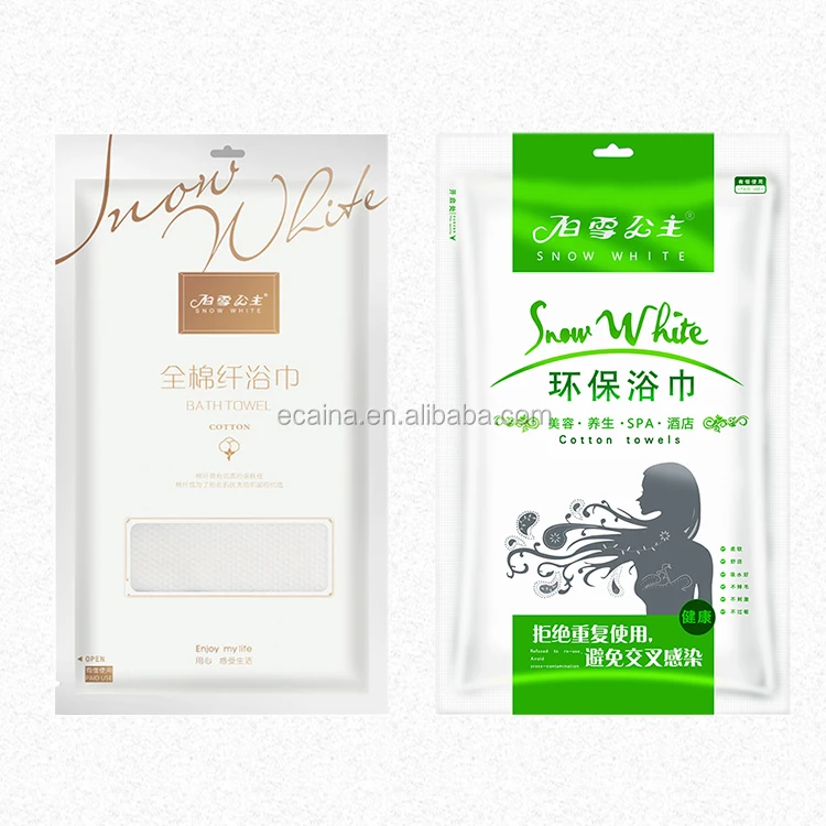 Sample free cotton fiber non-woven disposable bath towel tourism/home/hotel OEM