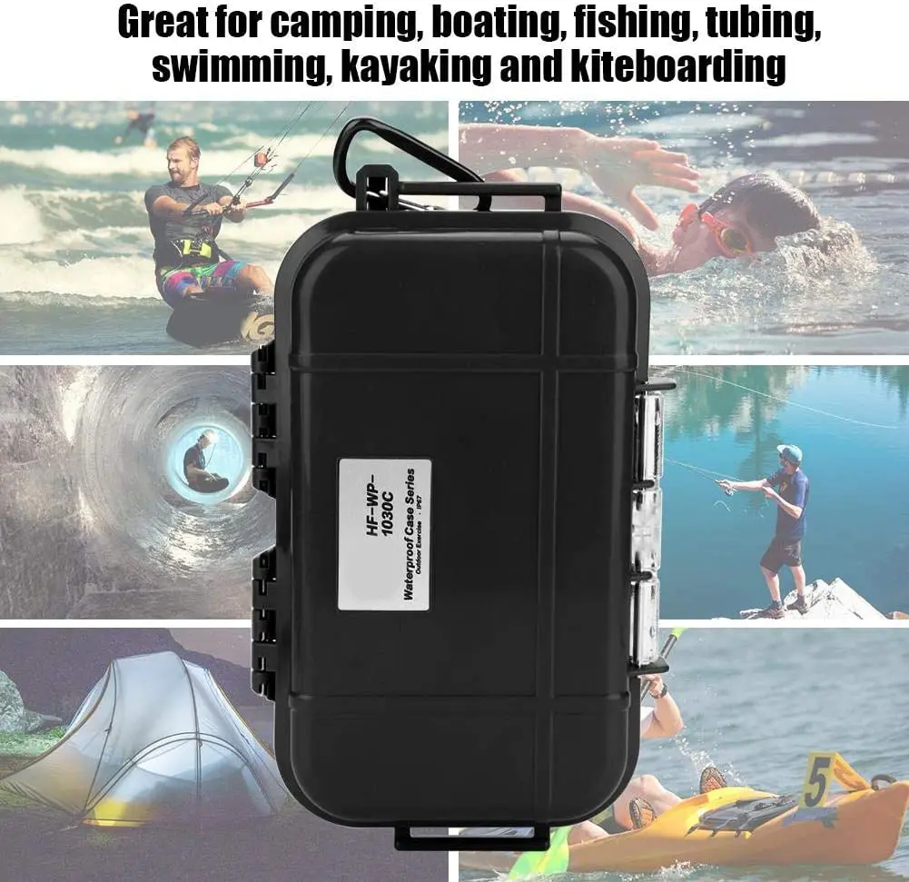 Cross border hot sale EDC outdoor survival damp proof shockproof waterproof box adjustable cushion rubber pad