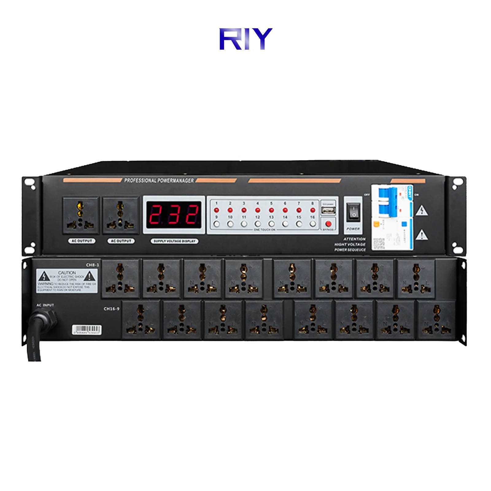 DB-1602 16 + 2 каналов системы управления питанием регулятор контроллера последовательности