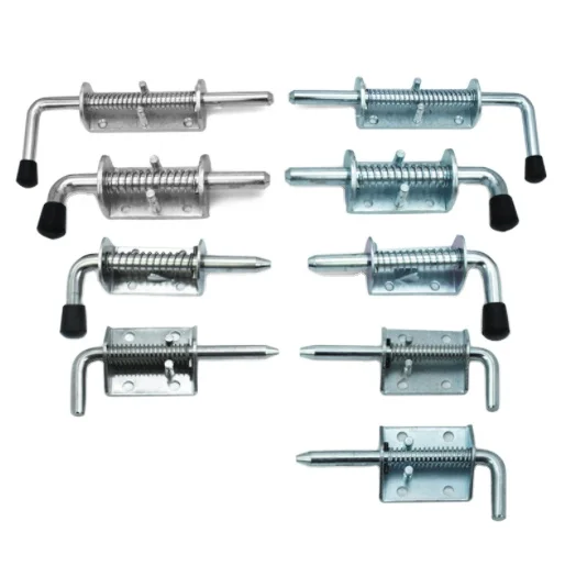 High Quality Heavy Duty Stainless Steel Spring Pin Latch Barn Door Lock Assembly Spring Bolt Latch For Trailer Truck Gate