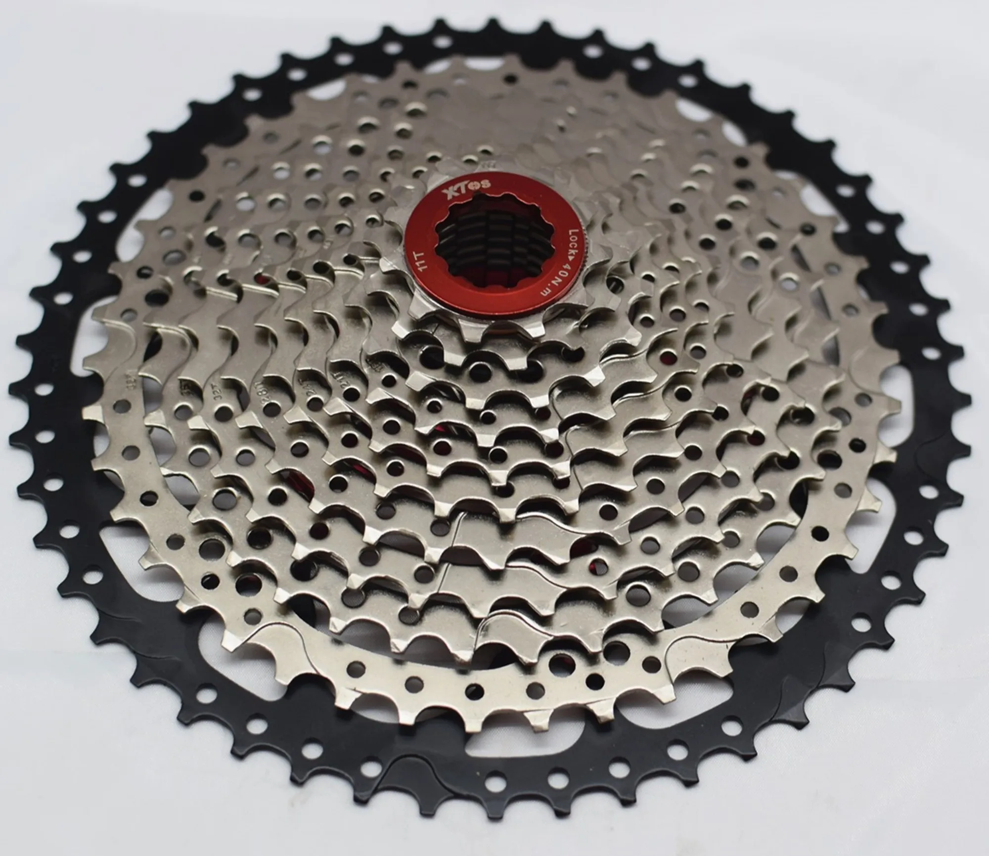 
XTOS 9 Speed Cassette 11-40T 9S Wide Ratio For Parts Hub Mountain Bike 9V Sprocket MTB Bicycle Compatible With Sunrace 