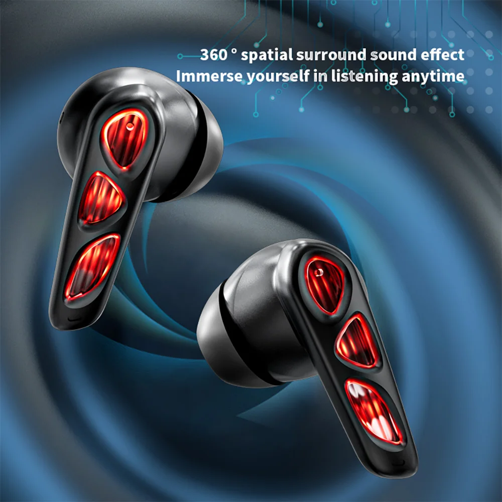 OEM ODM YX36 Low Latency Gaming TWS Earphones Wireless Earbuds Headsets Dual Pairing V5.4 ANC Noise Cancellation Ear Buds