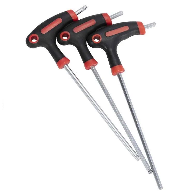 Premium 2-10mm TPR Handle Allen Key Flat Ball End Screwdriver T Type Hexagonal Wrench
