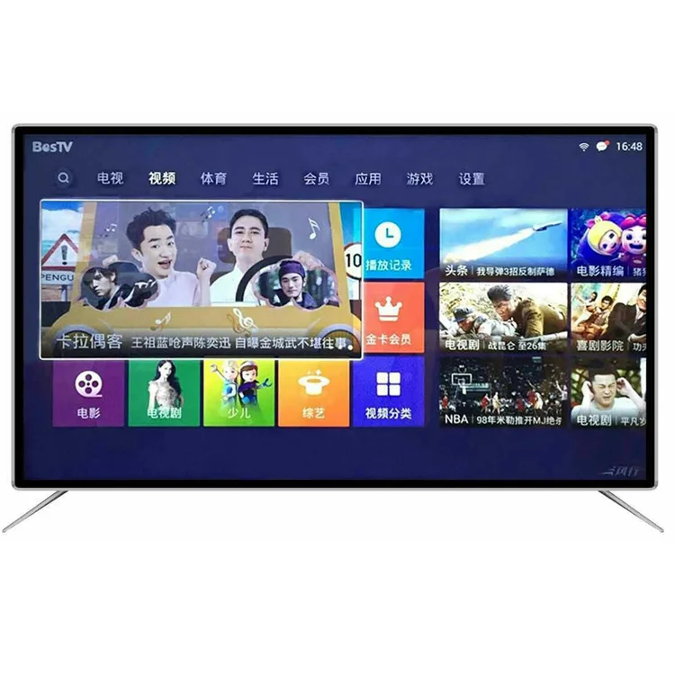  50/55/65/70/75/85 inch FULLHD-TV with dvb-t2 and also led SMART TV for 4K Android9.0