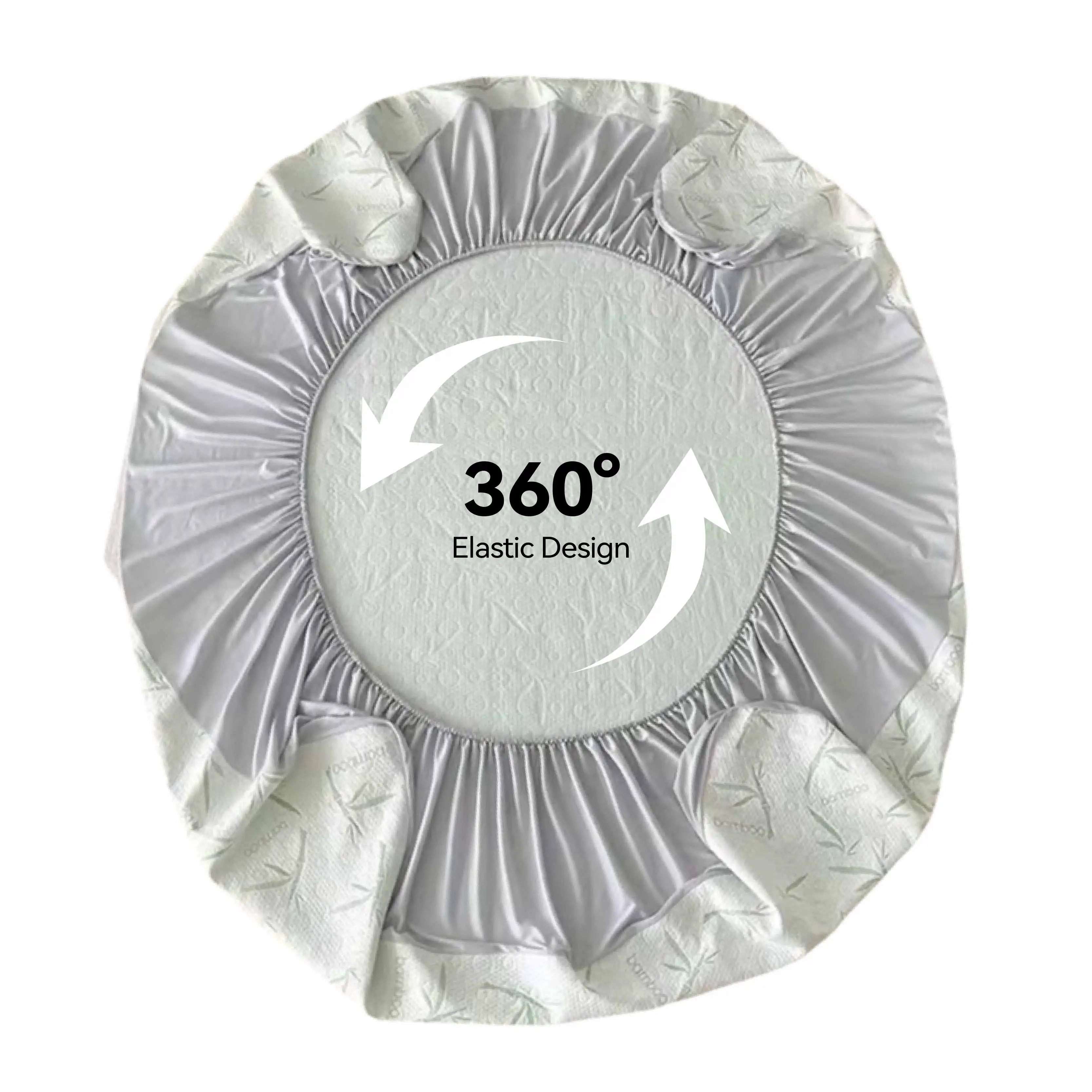 Mattress Protector Breathable Bamboo Viscose Waterproof Queen Size Mattress Pad Cover with 6-18 inches Deep Pocket