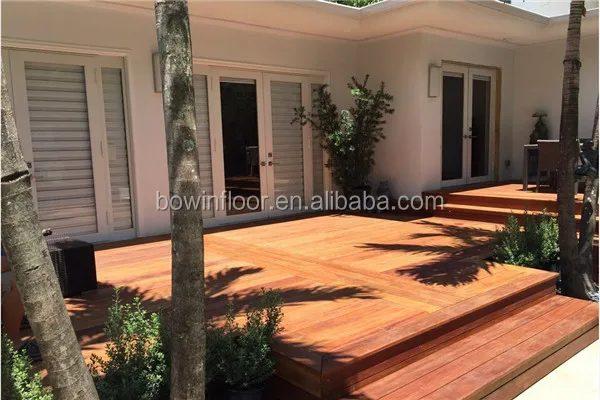 Natural cumaru solid wood floor outdoor decking board