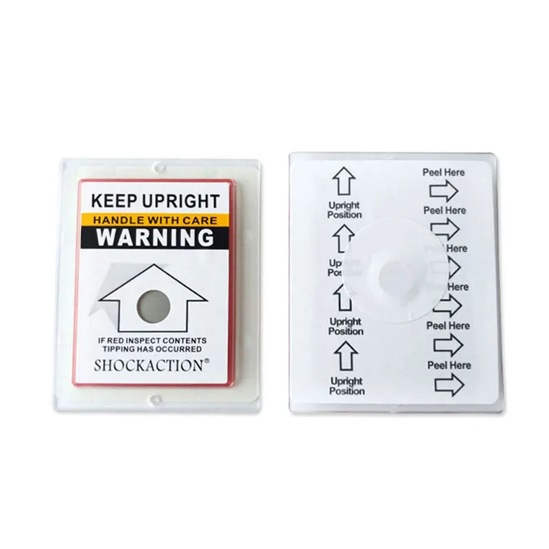 China Manufacturers Brand Tilt Indicator Label Sensor Tiltaction Tilt Label