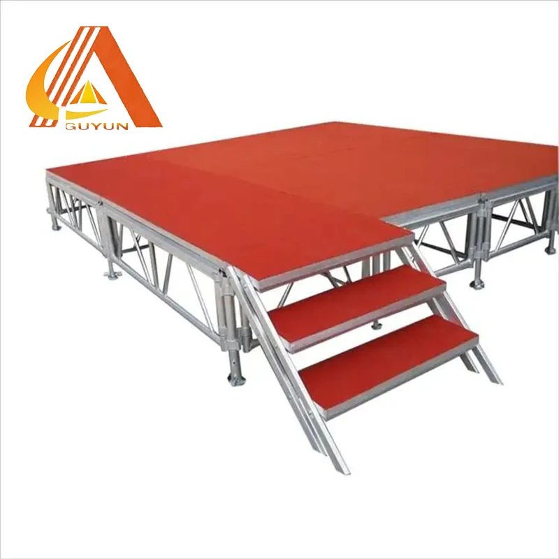 High Quality 1.22*1.22m Weeding  Plywood Stage Outdoor Performance Stage Platform For Sale