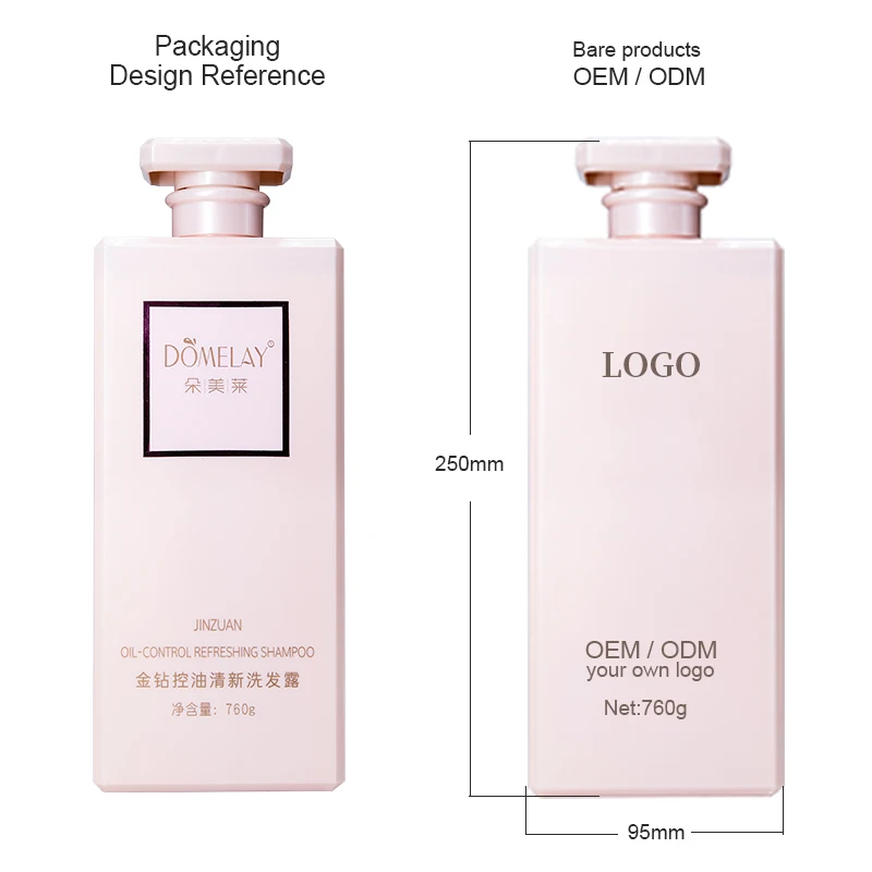 Domelay Private Label Sulfate Free Shampoo And Conditioner Oil Control Rose Fragrance Shampoo For Women