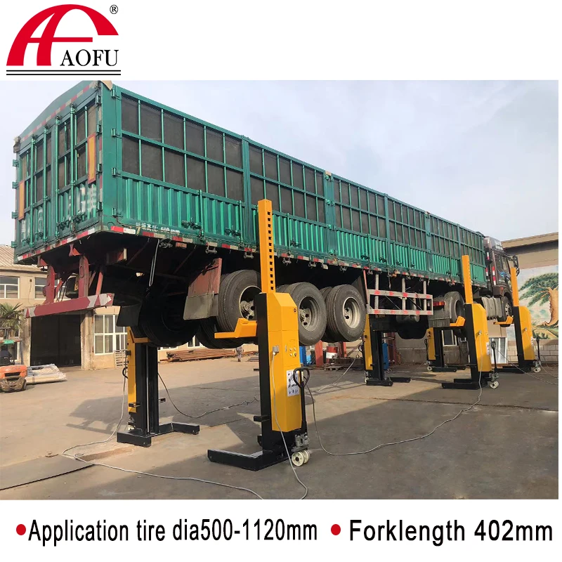 factory directly sale hydraulic mobile 4 column truck lift with cables