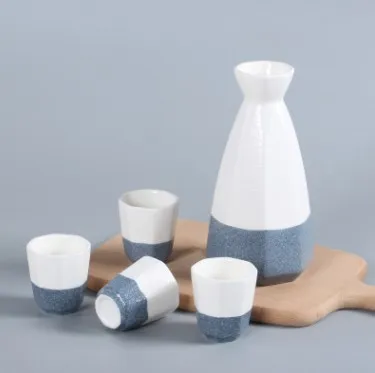 
New Wholesale Japanese 300 ml Mini Hotel Wine Ceramic Porcelain Sake Cup Without Handle 