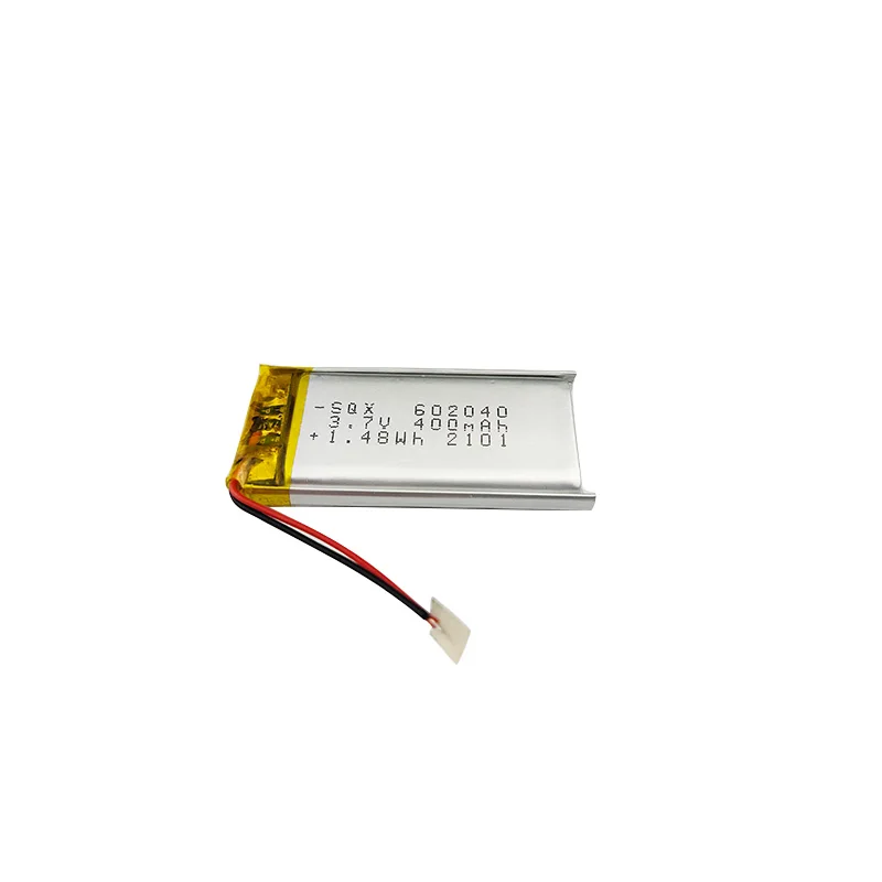 OEM high capacity pouch cell 602040 3.7v 400mAh lithium ion polymer rechargeable battery with KC certificate