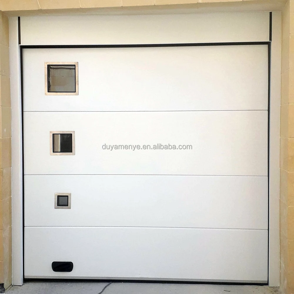 Finger Safe Overhead Sectional Garage Doors Lightweight Foam Insulated Sandwich Panel Garage Doors