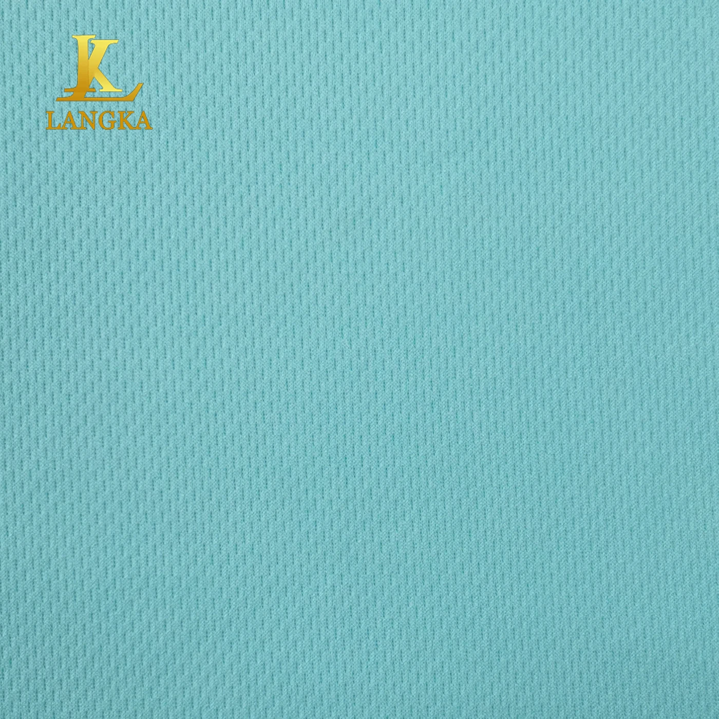 Langka wholesale 100 polyester knitting solid eyelet breathable bird eye mesh sports fabric for t-shirt