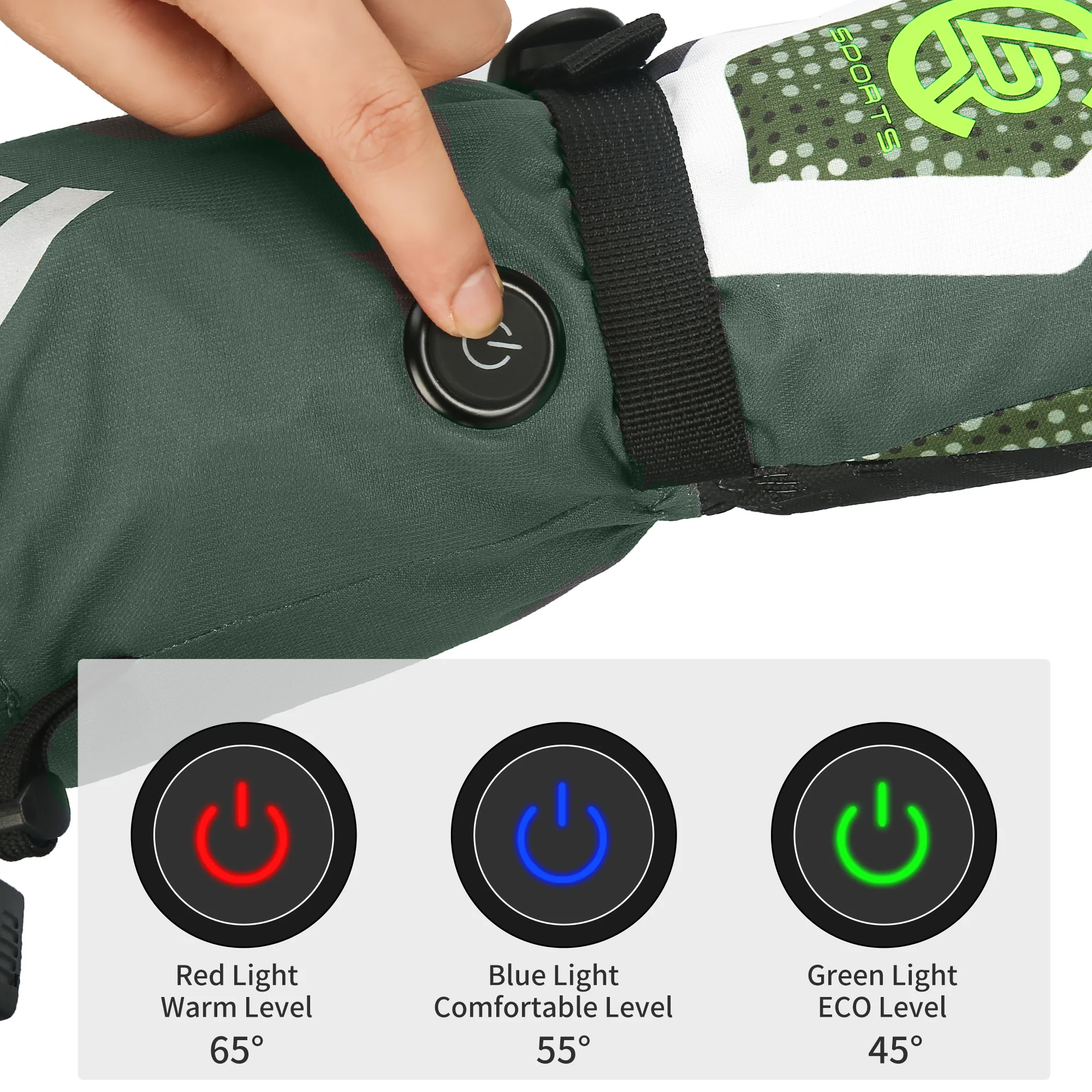 Зимние варежки для лыж, перезаряжаемые варежки с электрическим подогревом для езды на мотоцикле и велосипеде, варежки для работы с подогревом