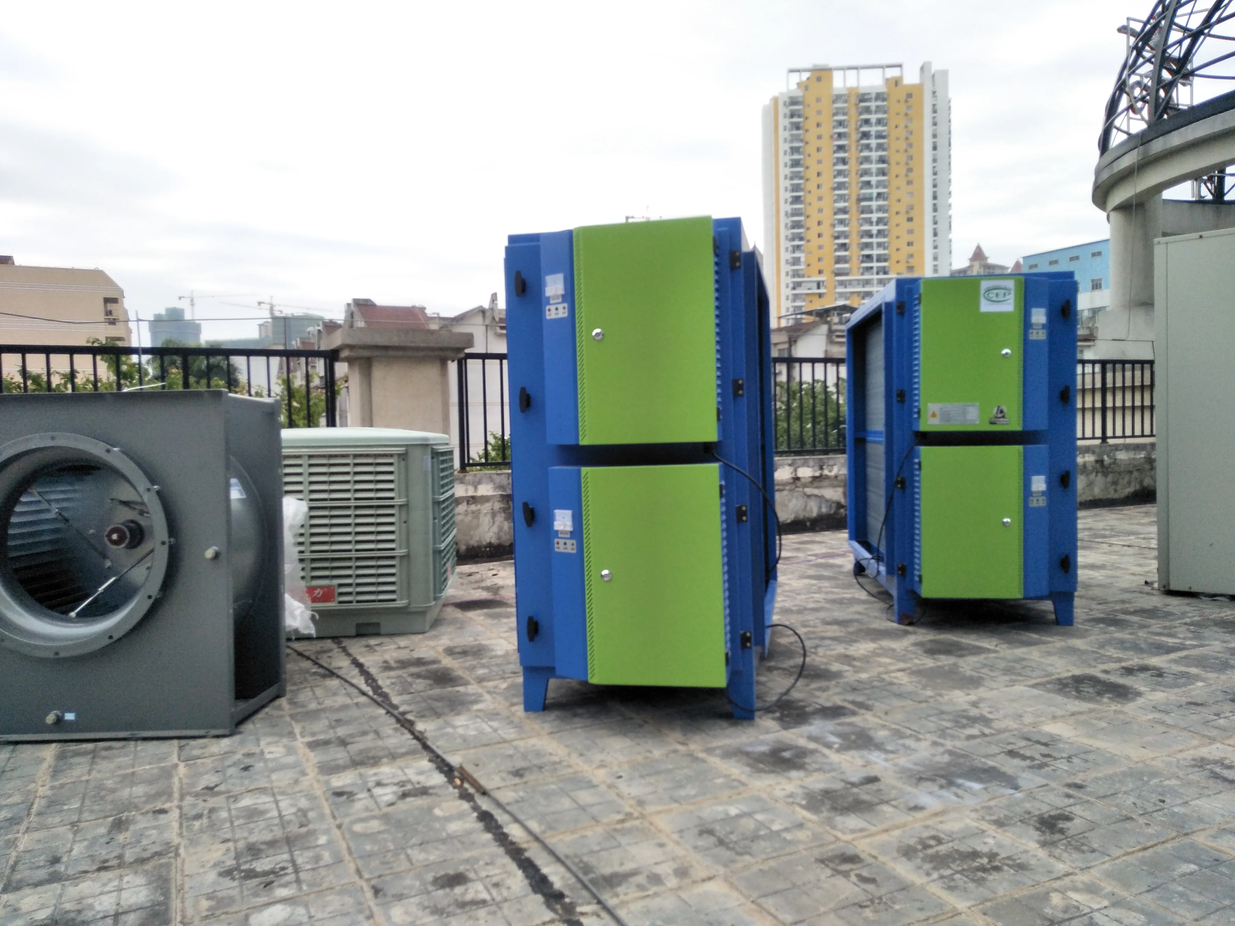 electrostatic cells ESP filter coffee roaster smoke filter industrial barbecue shop oil fume purifier