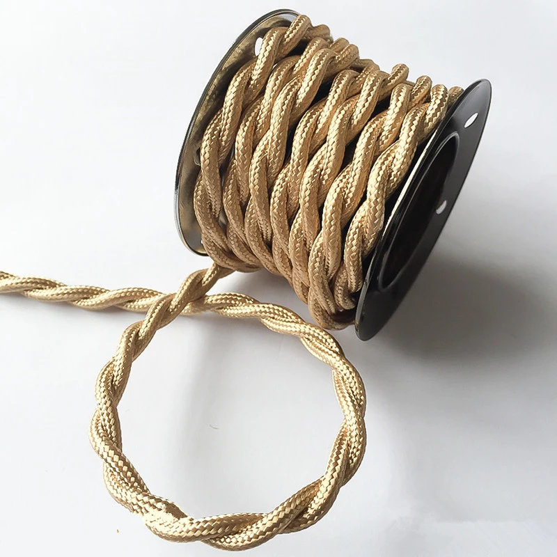 Vintage Colorful Electrical Cable Wire 2*0.75 or 3*0.75 Twisted Cable Wire