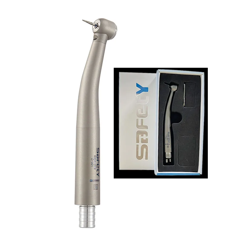 Высокоскоростной стоматологический наконечник со светодиодной турбиной с волоконно-оптическим быстроразъемным соединением соединение 6 отверстиями Германия подшипники