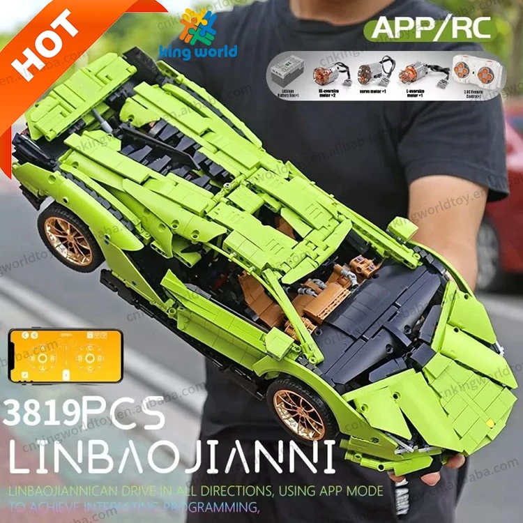 Hot sell Mould King 13056S+D RC model car plastic blocks building toys compatible with all major brand toys for big kids