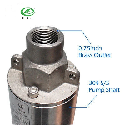 24 volt 48v submersible dc solar water pump solar powered water pump dc submersible pump