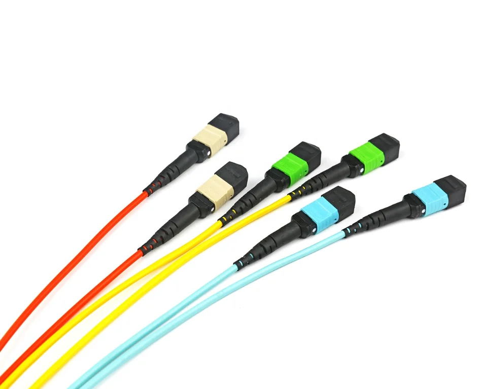 
Single mode OS2 24 Fiber MPO(female) to 2x 12 Fiber MPO(female) Trunk Cable Patch Cord Polarity B 2M 