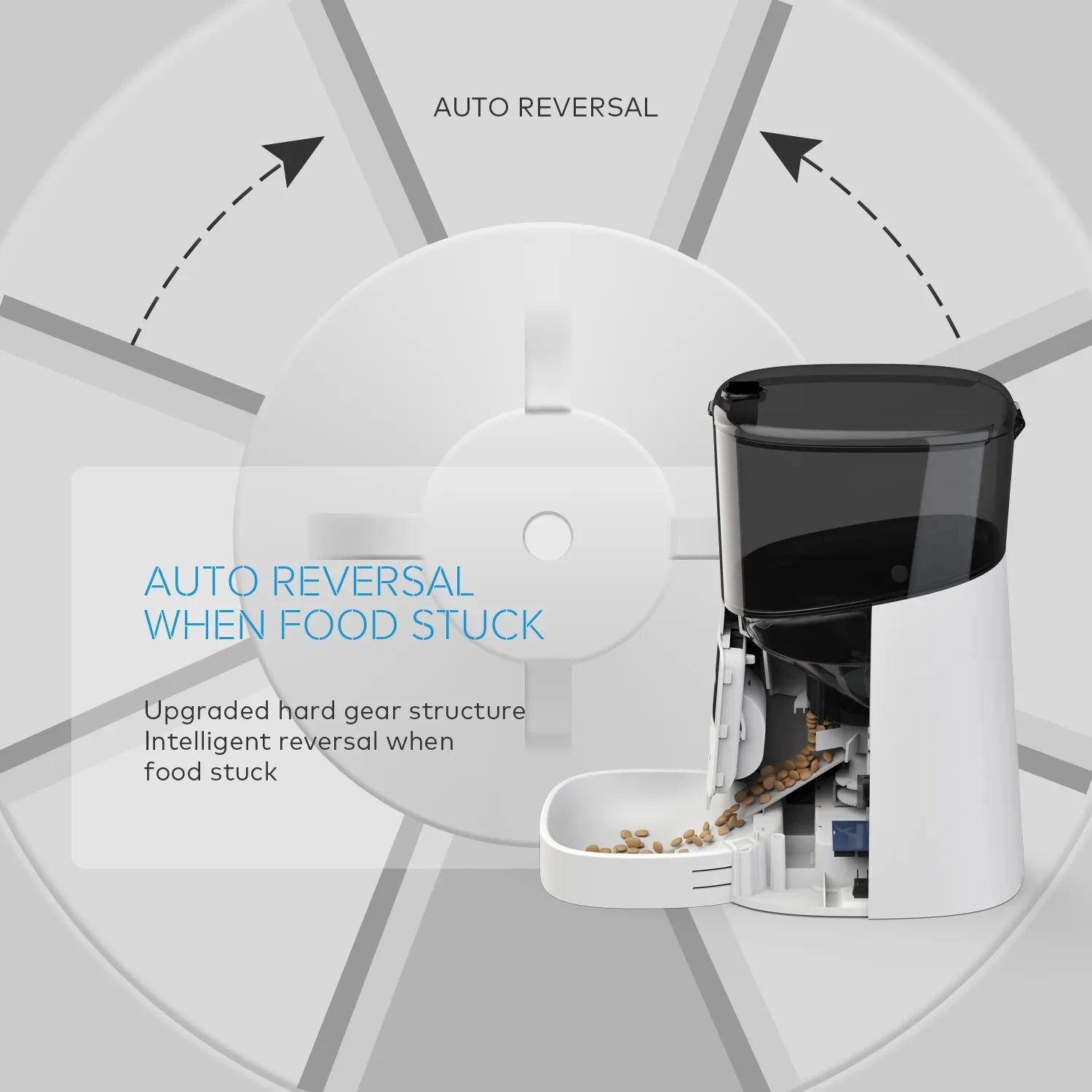 Tuya Dog Cat Smart Pet Feeder Wifi Mobile Phone App Remote Control Microchip Automatic Pet Feeder With 6L