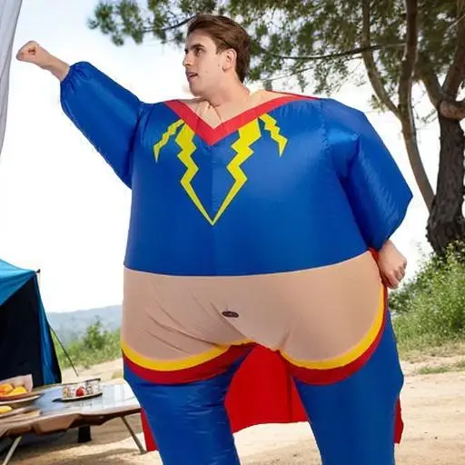 Inflatable superman costumes, sumo clothes, dolls, props, inflatable models