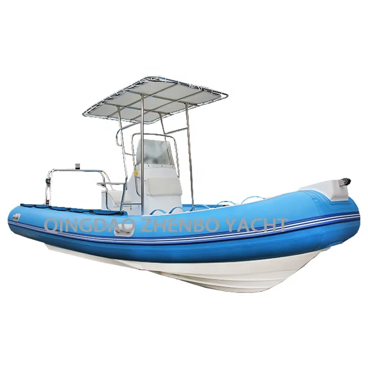 rib boat with CE certificate hot welded Hypalon 540cm rigid inflatable boat fiberglass hull