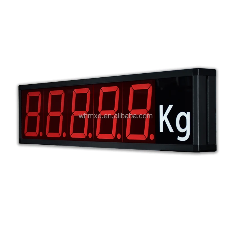5-inch 5-digit Industrial Digital Weight Display Electronic Large LED Weighing Screen For Weighbridge