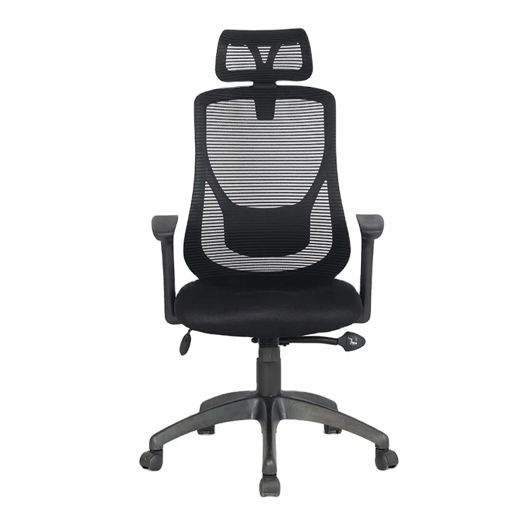 Black  Ergonomic Mesh Office Desk Chair  Swivel  Head Rest Back Support Executive Office Chair