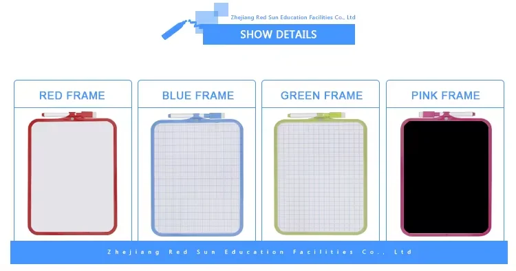 Desk Board Small Lapboard With line Handheld Double Sided Magnetic Whiteboard for children writing