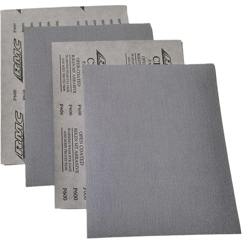 RMC aluminum oxide white roll 180 mesh 800 mesh sandpaper white sandpaper for rail wood floor sander